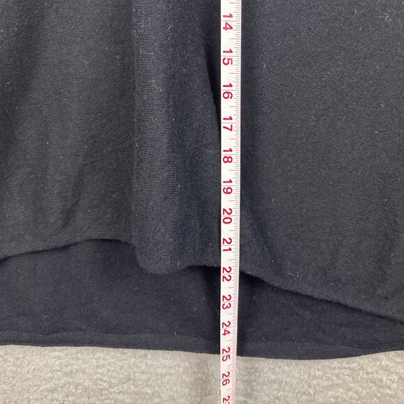 Zara Wool Sweater Oversized Fit Dolman Sleeves Black SZ M Lightweight Effortless - Picture 6 of 10